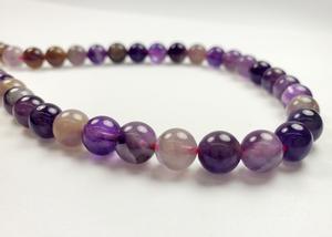 ST70-41X 8mm Round Stone - Purple Flourite